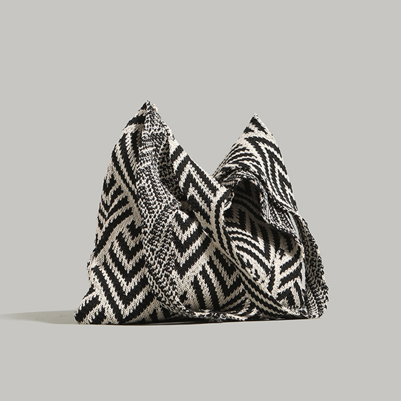 Luxury Beach Bags Ysl - Fashion Handbag Shoulder Bag Knitting Stripe