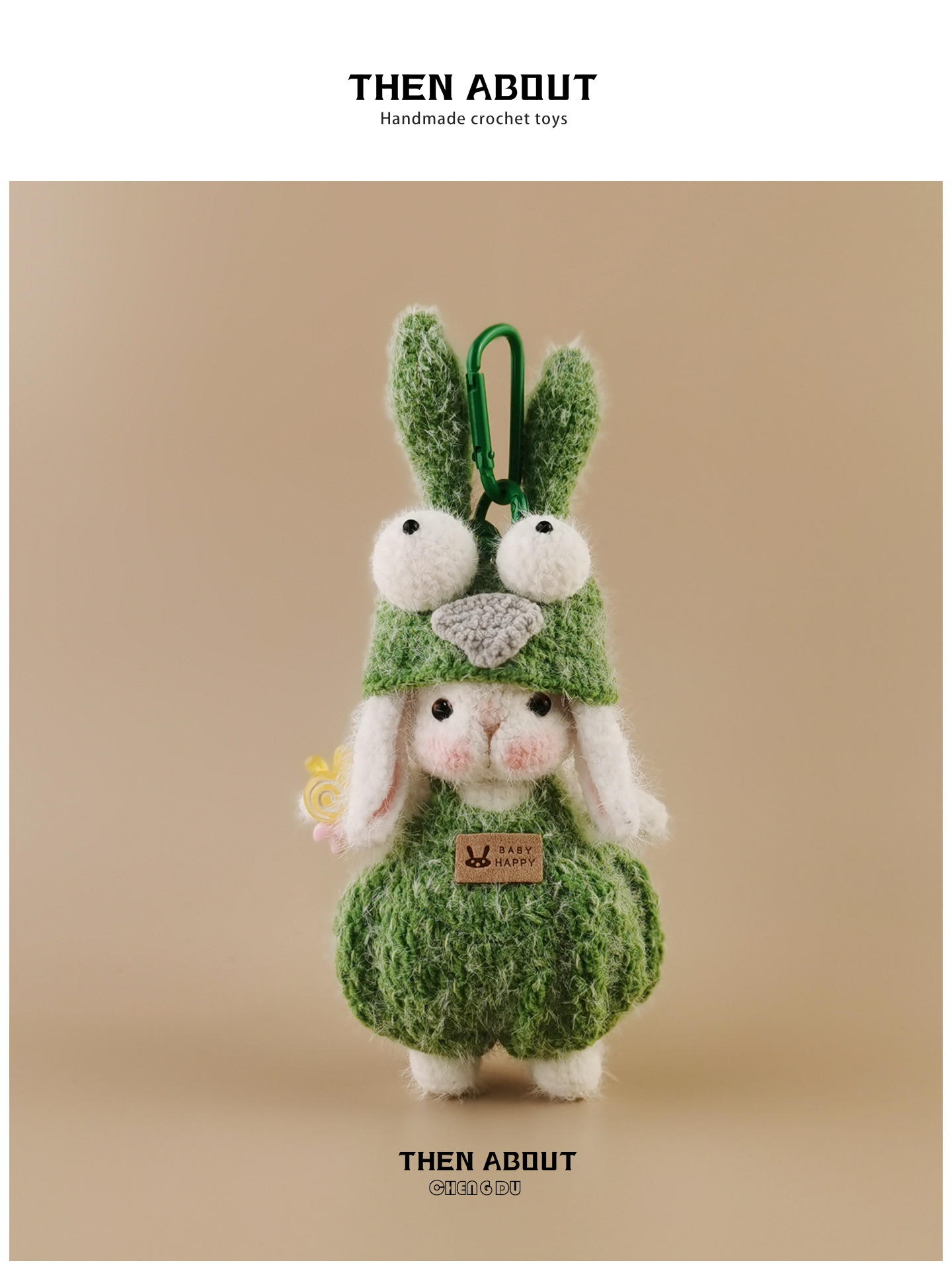 Luxury Bags From China - Adorable Green Sugar Rabbit Bag Charm