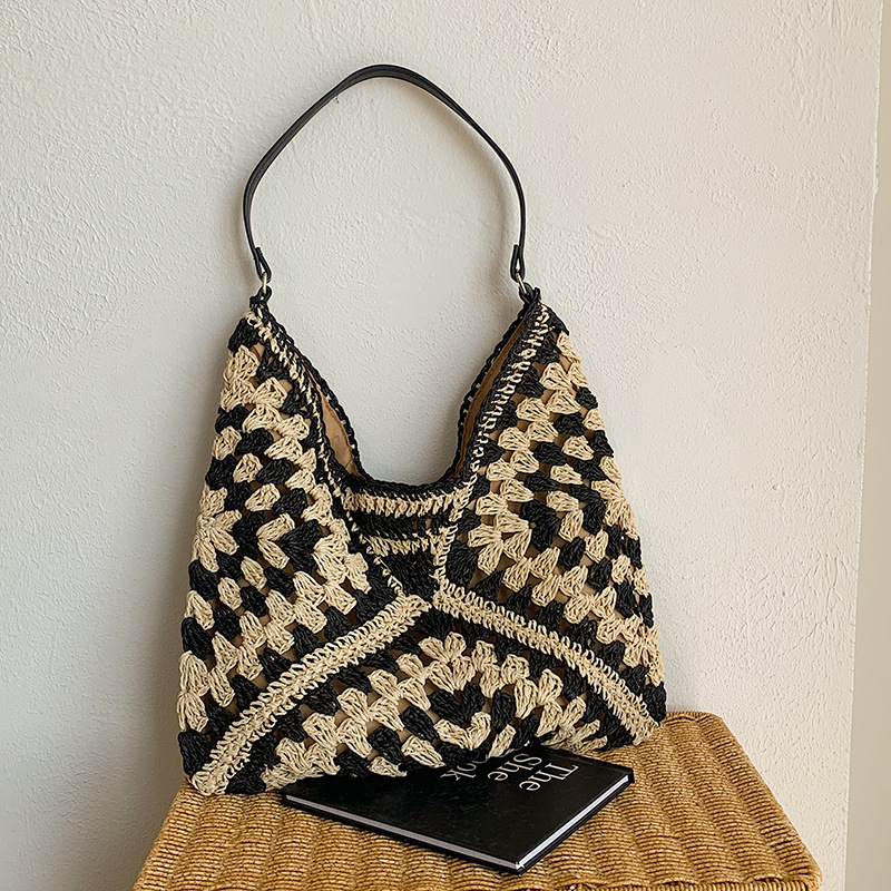 Popular Women's Woven Straw Sh - Luxury Beach Bags Ysl recension och pris