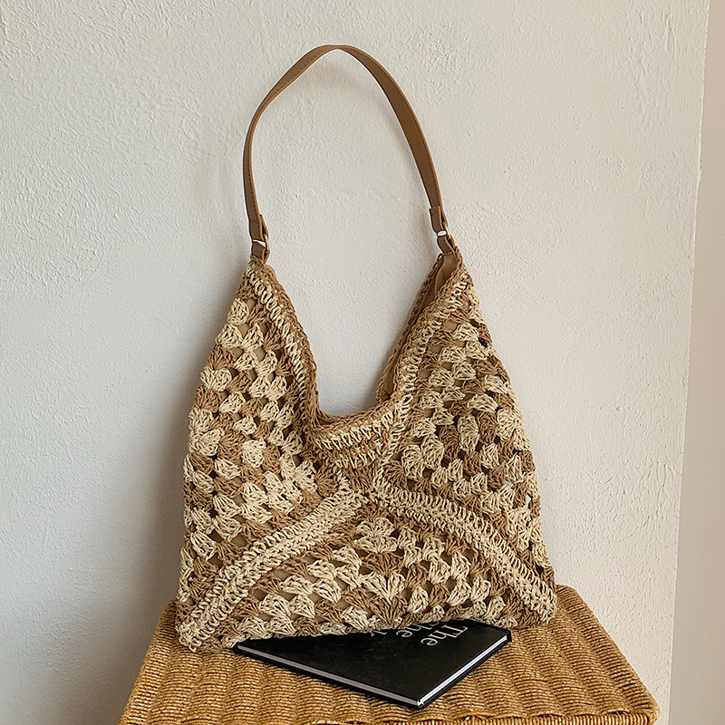 Popular Women's Woven Straw Sh - Luxury Beach Bags Ysl recension och pris
