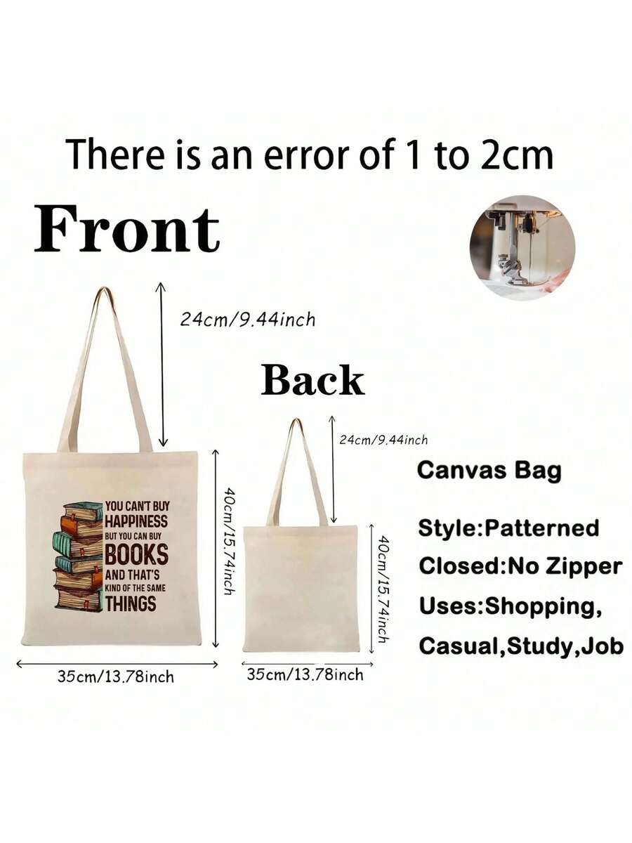 Large Capacity Canvas Tote Bag - Canvas Tote Designer recension och pris