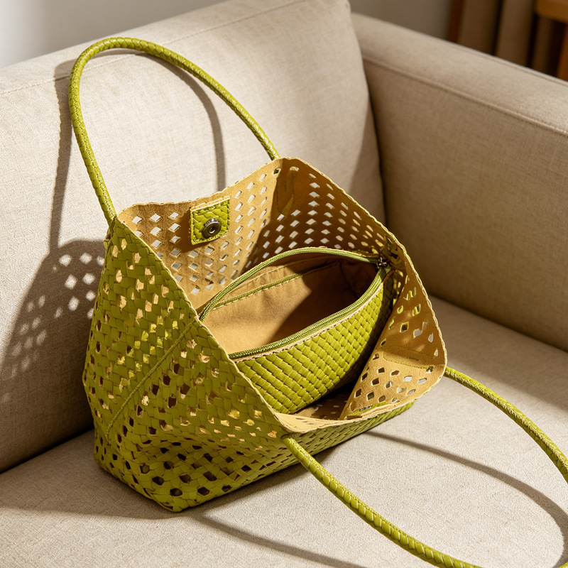 2026  Women New Simple Weaving - Luxury Beach Bags Ysl recension och pris