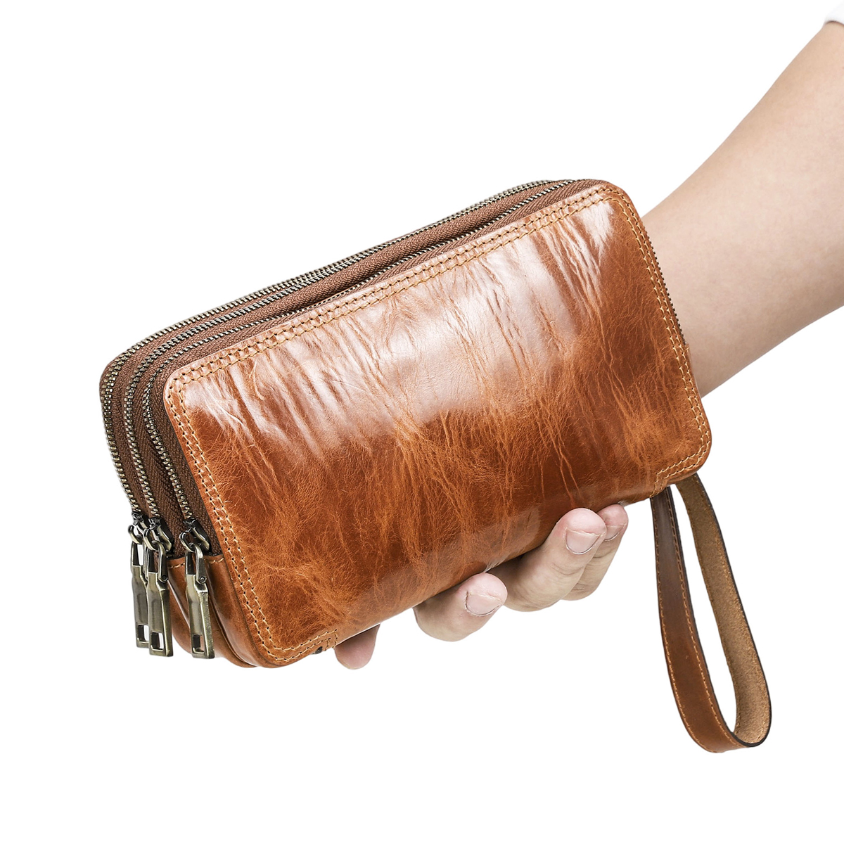 CONTACT'S Genuine Leather Men  - Luxury Bags Sling recension och pris