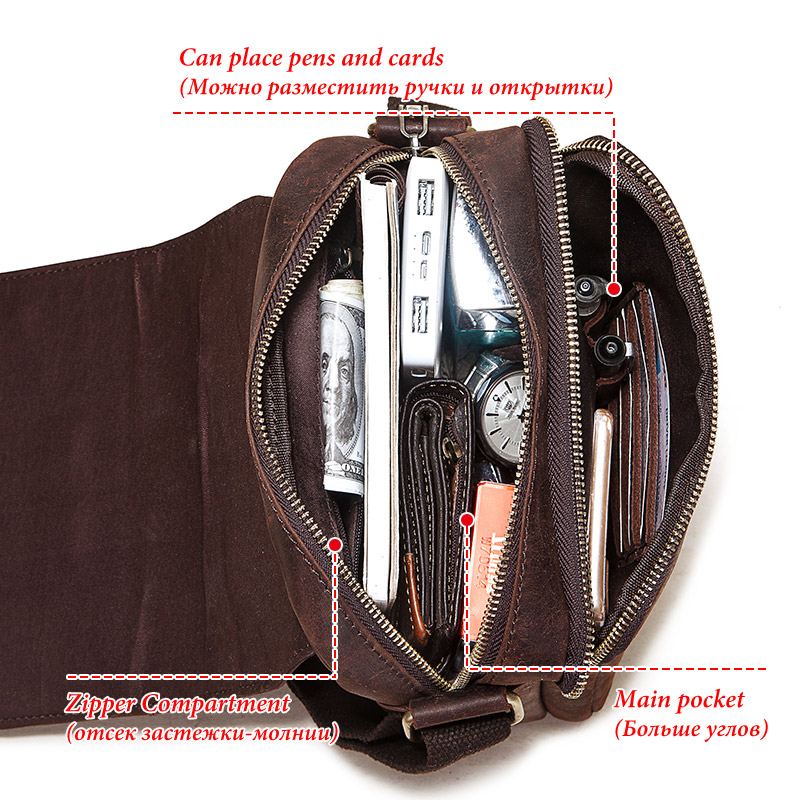 Vintage Crazy Horse Leather Me - Luxury Bags Sling recension och pris