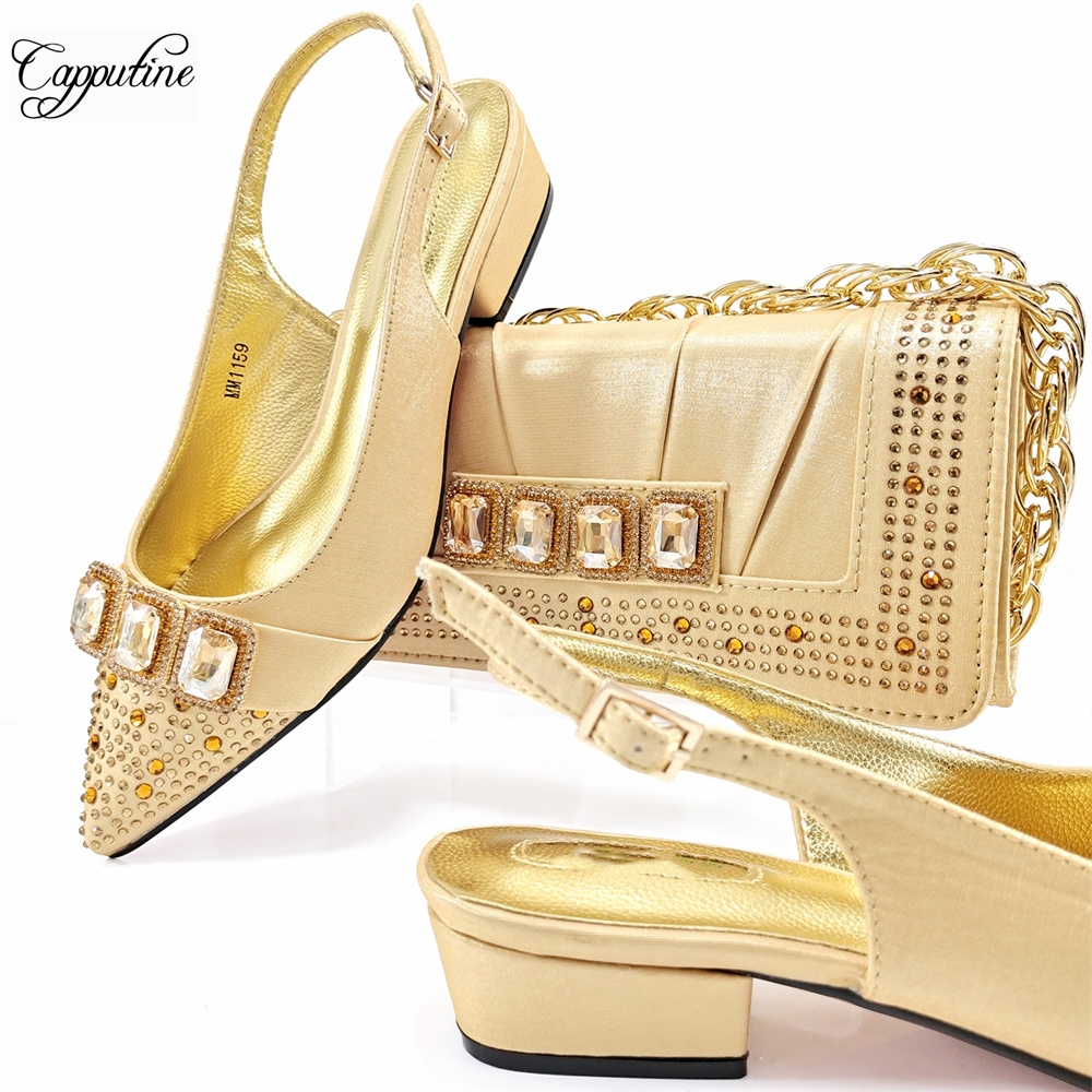 Peach Women Shoes And Bag Set  - Luxury Bags And Shoes recension och pris