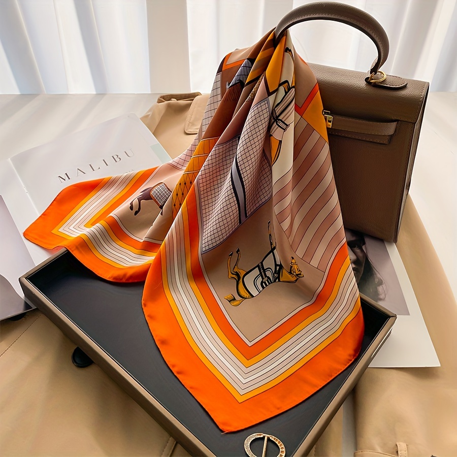 Luxury Horse Pattern Silk Squa - Luxury Bags Office recension och pris