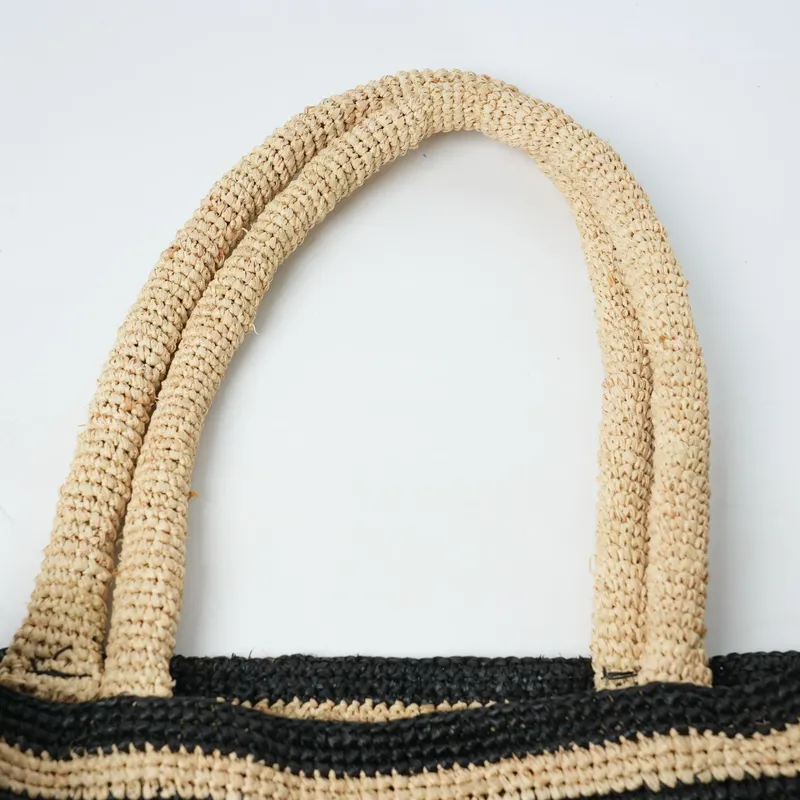 Striped raffia woven straw bag - Luxury Bags And Accessories recension och pris