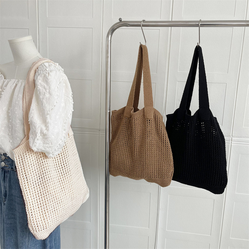 Retro Women's Knitted Shoulder - Luxury Beach Bags Ysl recension och pris