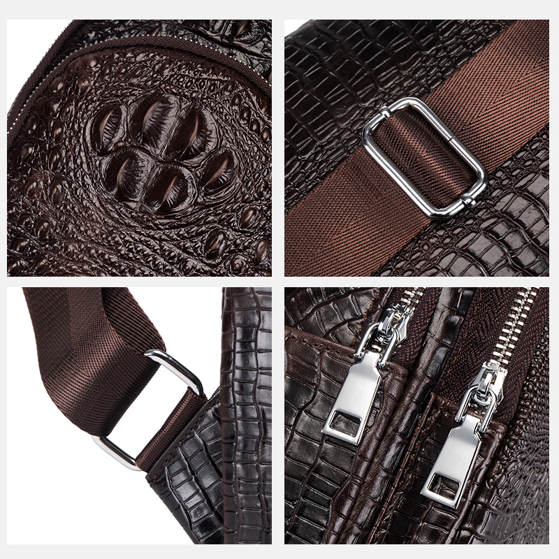SCHLATUM men's Genuine Leather - Luxury Bags Sling recension och pris