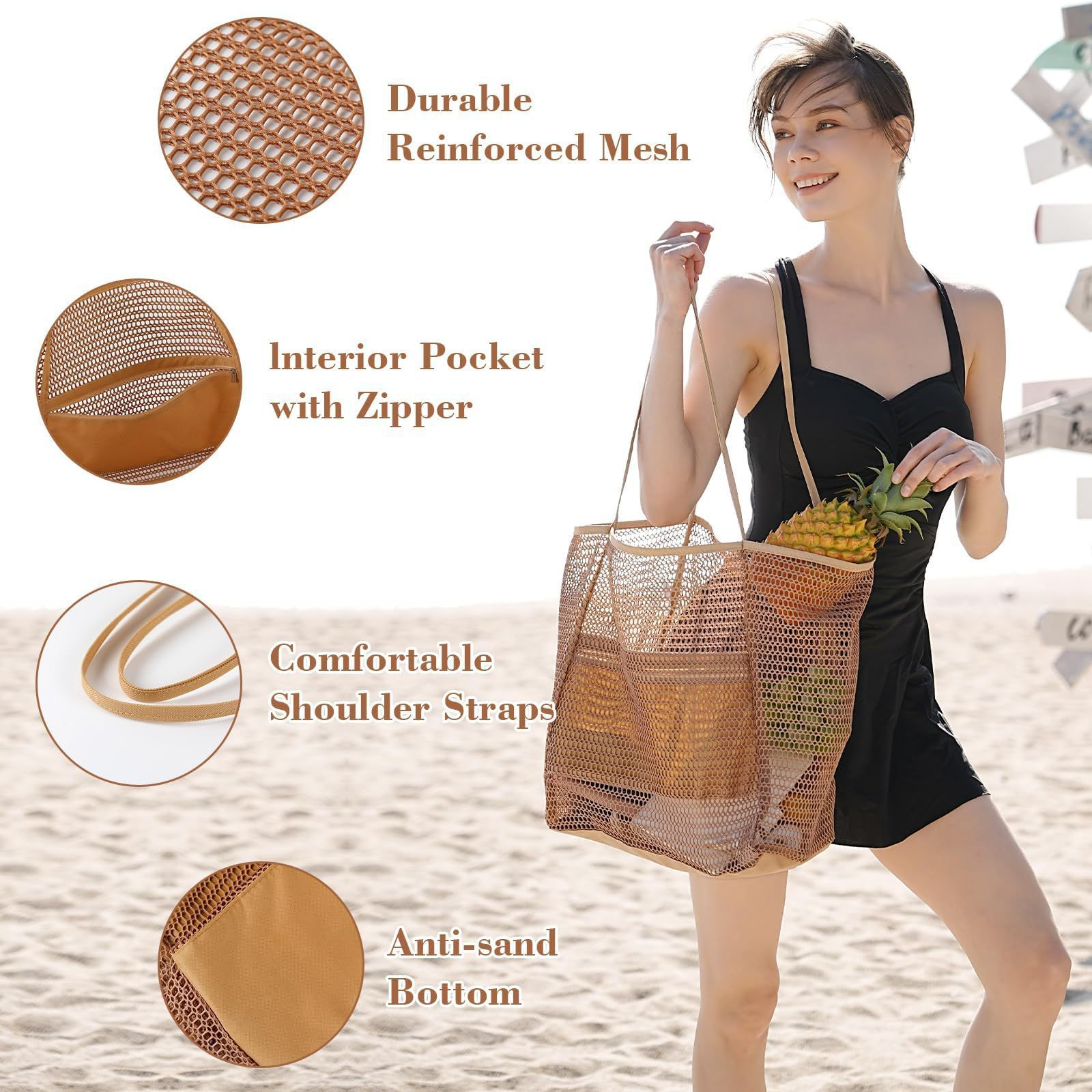 Women's Large Capacity Beach T - Luxury Beach Bags Ysl recension och pris