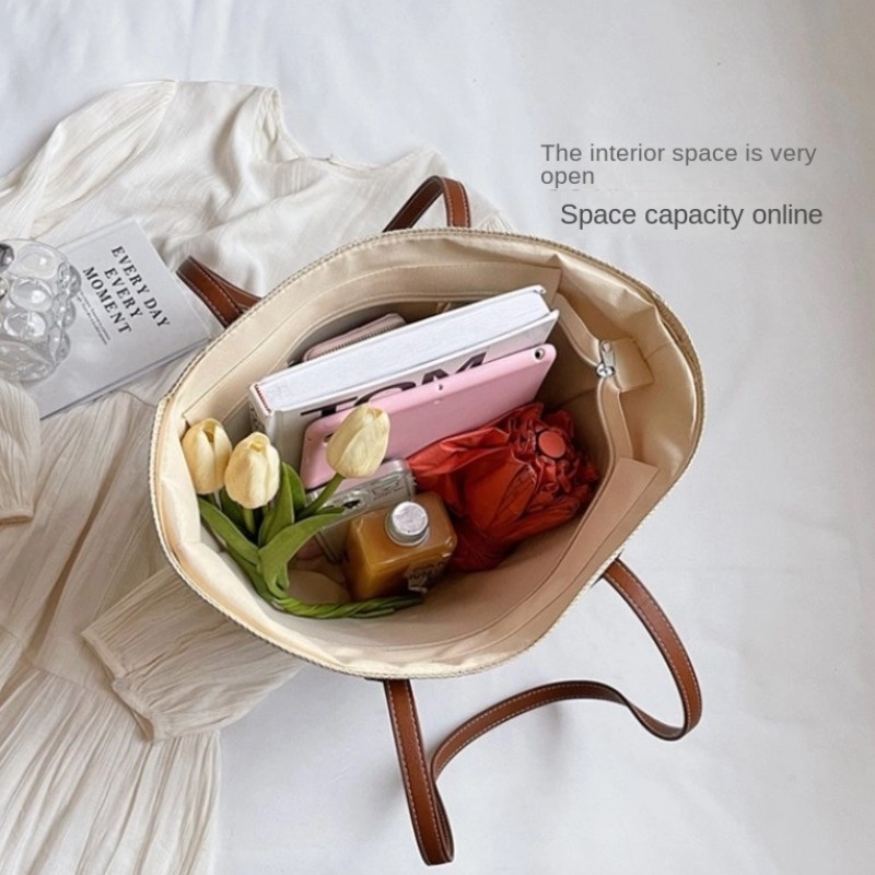 Straw bag bag women's summer i - Luxury Beach Bags Ysl recension och pris