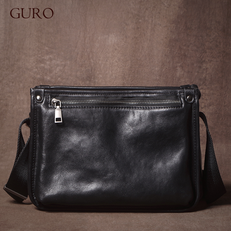 GURO High Quality Men's Genuin - Luxury Bags Sling recension och pris