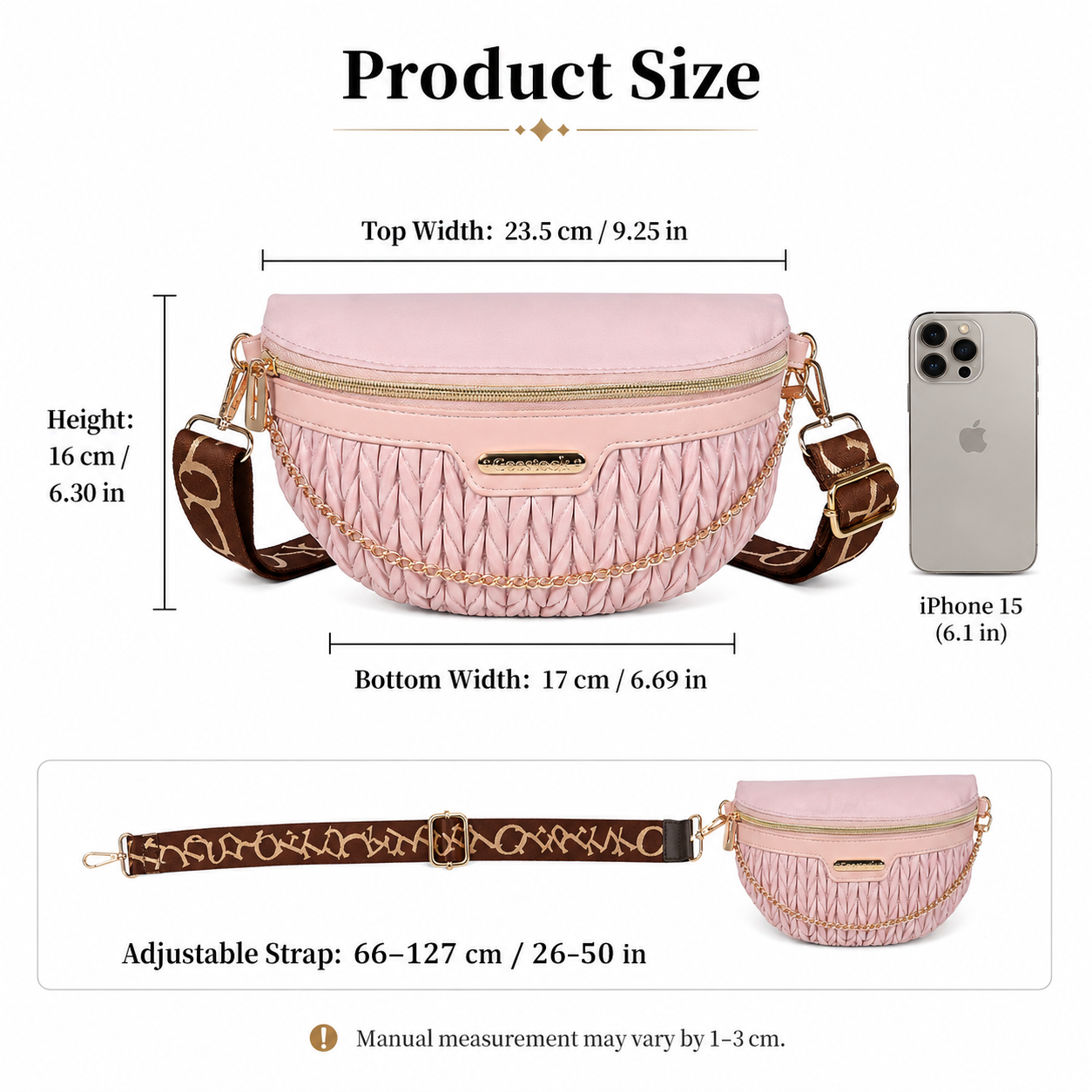 Luxury Quilted Waist Pack for  - Luxury Bags Sling recension och pris