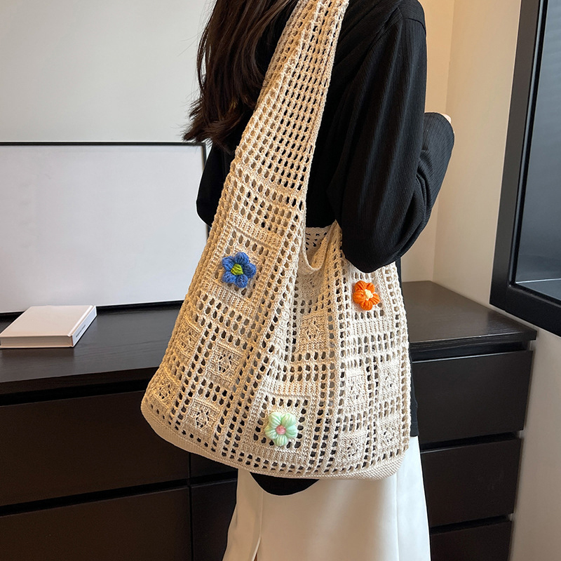 Designer Flower Knitted Handba - Luxury Beach Bags Ysl recension och pris