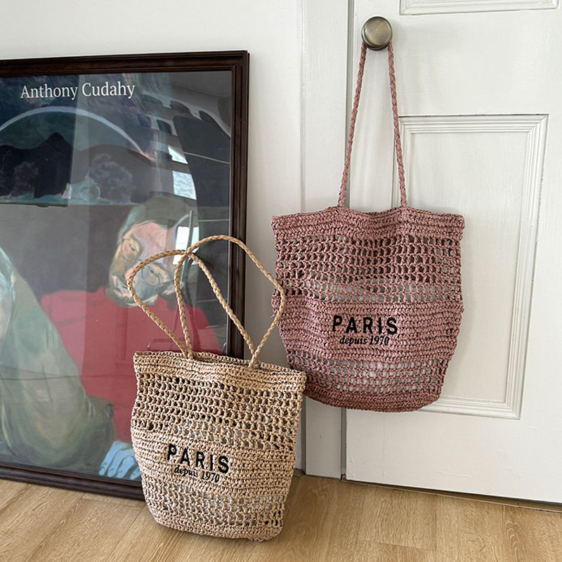 Hylhexyr Women's Letter Embroi - Luxury Beach Bags Ysl recension och pris
