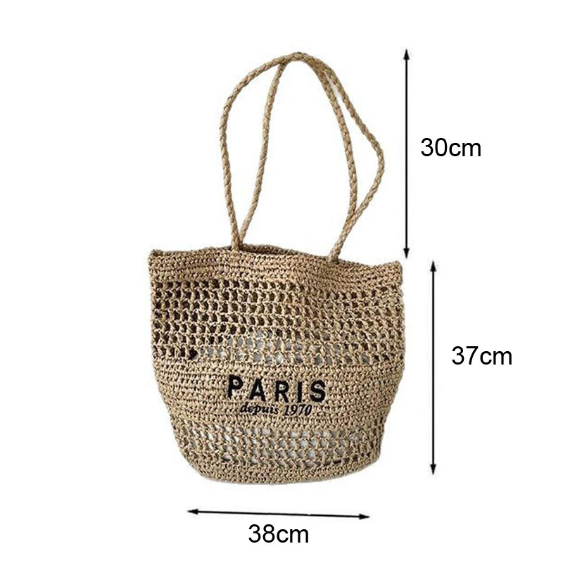 Hylhexyr Women's Letter Embroi - Luxury Beach Bags Ysl recension och pris