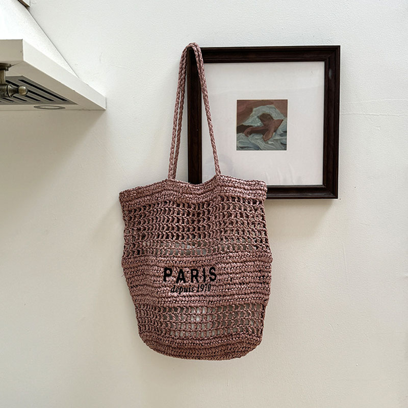 Hylhexyr Women's Letter Embroi - Luxury Beach Bags Ysl recension och pris