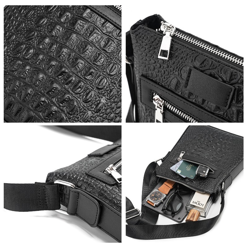 Alligator Leather Men's Crossb - Luxury Bags Sling recension och pris