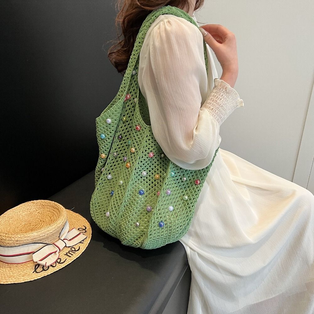 Casual Boho Crochet Beach Tote - Luxury Beach Bags Ysl recension och pris