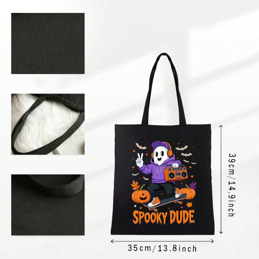 Halloween Tote Bag With Spooky - Canvas Tote Designer recension och pris
