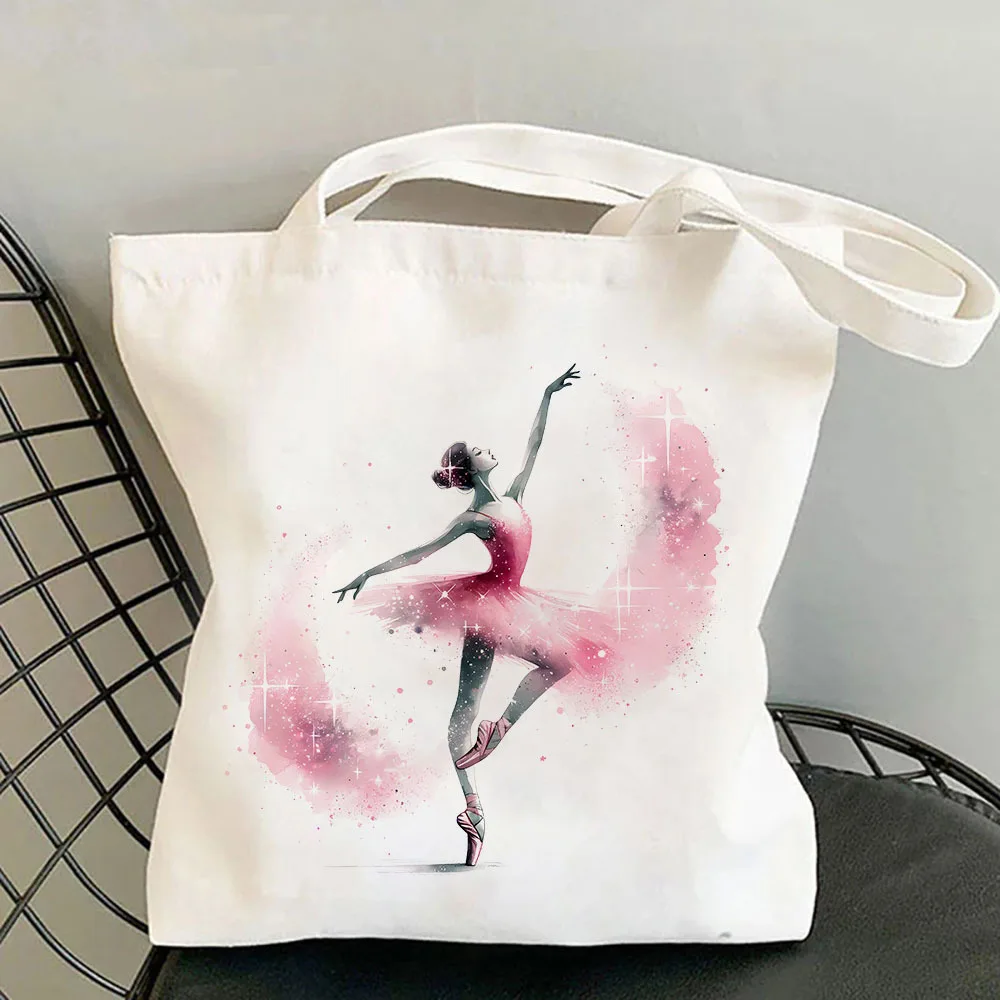 Watercolor Ballerina Canvas To - Canvas Tote Designer recension och pris