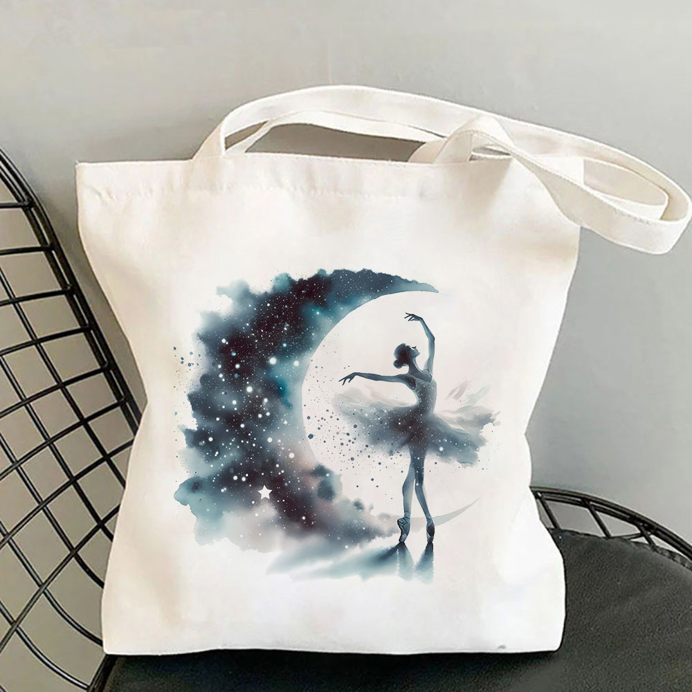 Watercolor Ballerina Canvas To - Canvas Tote Designer recension och pris