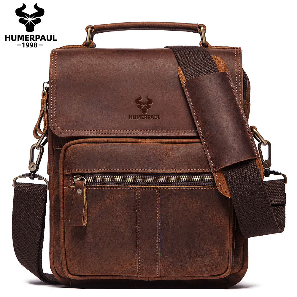 HUMERPAUL Genuine Leather Men' - Luxury Bags Office recension och pris