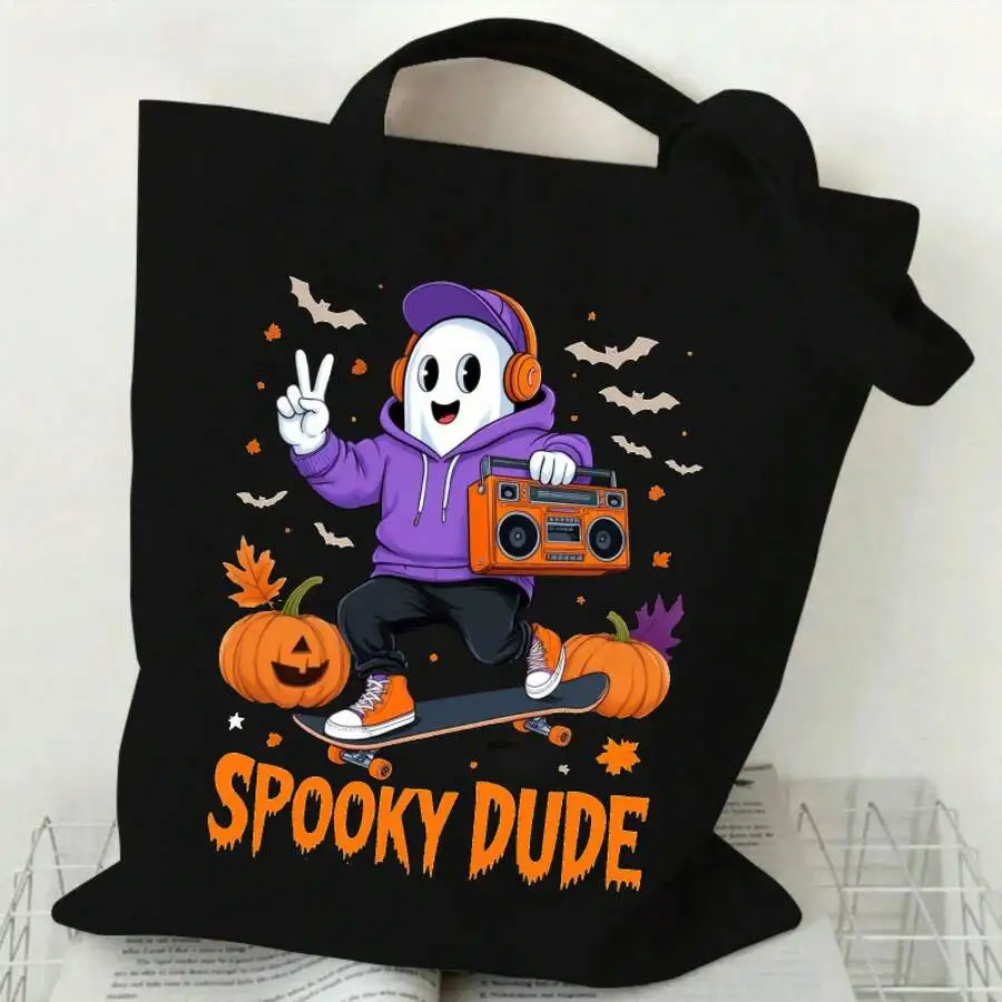 Halloween Tote Bag With Spooky - Canvas Tote Designer recension och pris