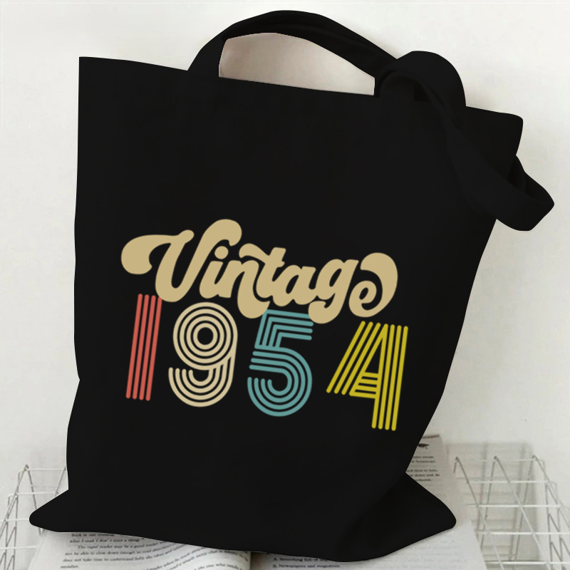 Vintage 1954 Pattern Canvas Sh - Canvas Tote Designer recension och pris