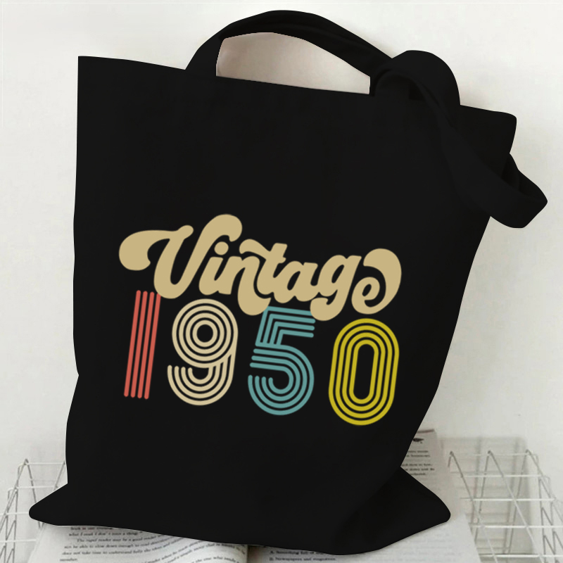 Vintage 1954 Pattern Canvas Sh - Canvas Tote Designer recension och pris