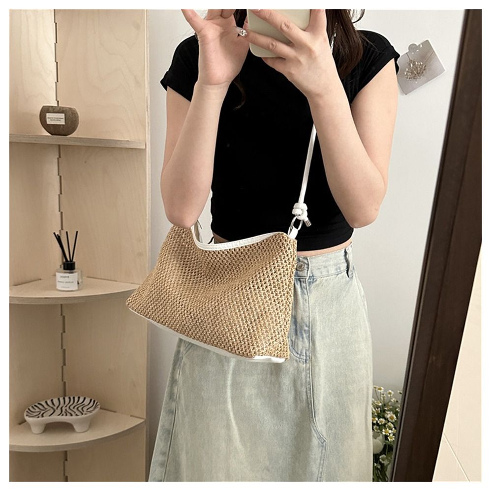 Rattan Straw Bag Cute Woven Ha - Luxury Beach Bags Ysl recension och pris