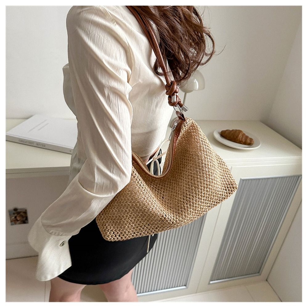 Rattan Straw Bag Cute Woven Ha - Luxury Beach Bags Ysl recension och pris