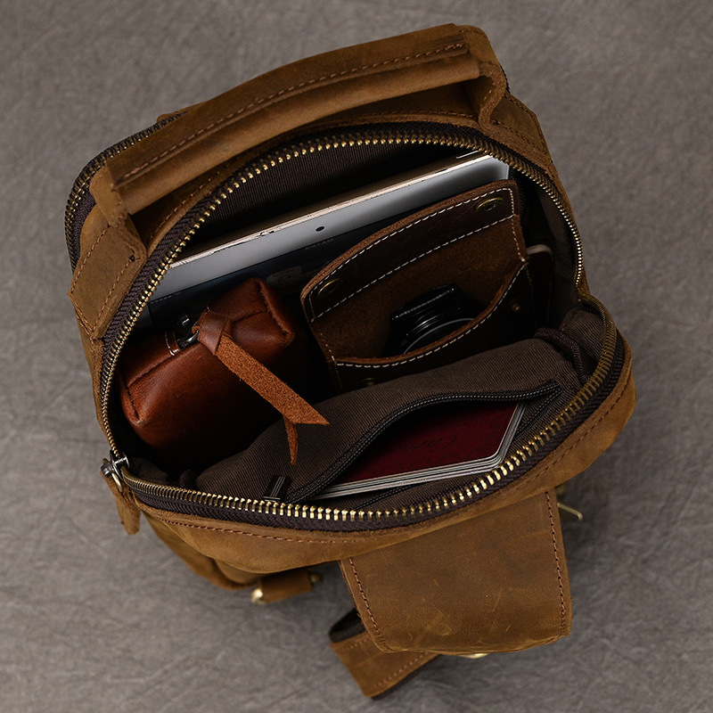 Luxury Male Chest Bags Genuine - Luxury Bags Sling recension och pris