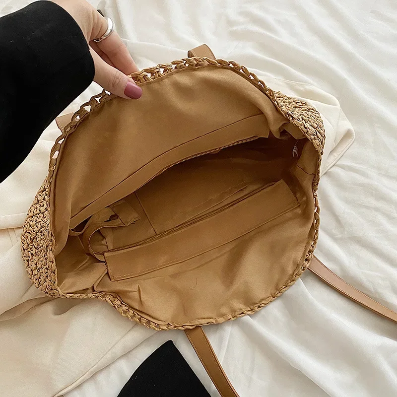 Summer Round Straw Women Vacat - Luxury Beach Bags Ysl recension och pris