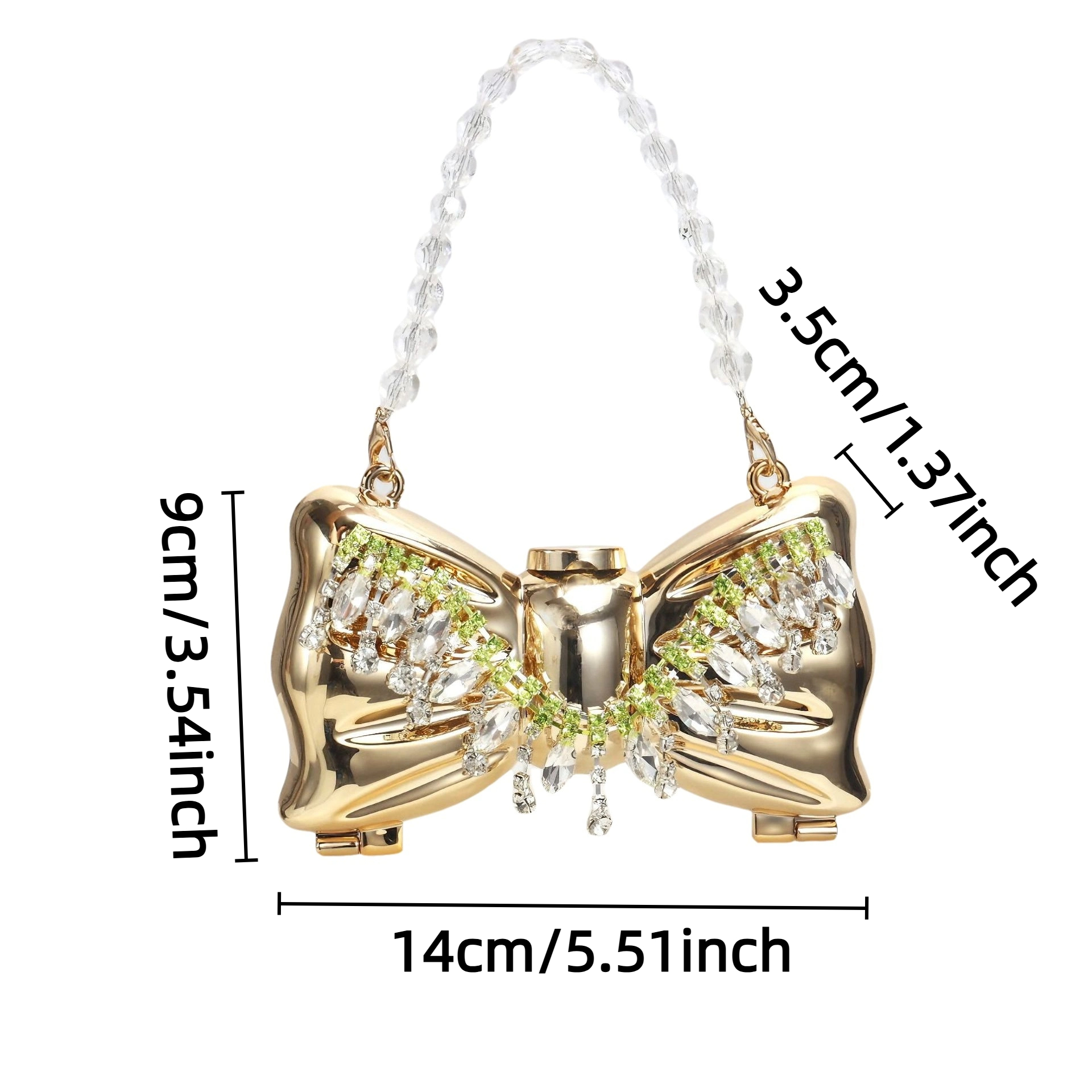 Luxury Fashion Metal Mini Hand - Luxury Bags Made recension och pris